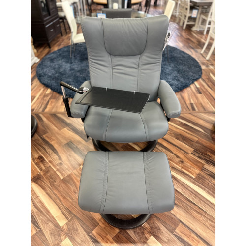 Stressless Wing Classic Base in Paloma Neutral Grey (Large)